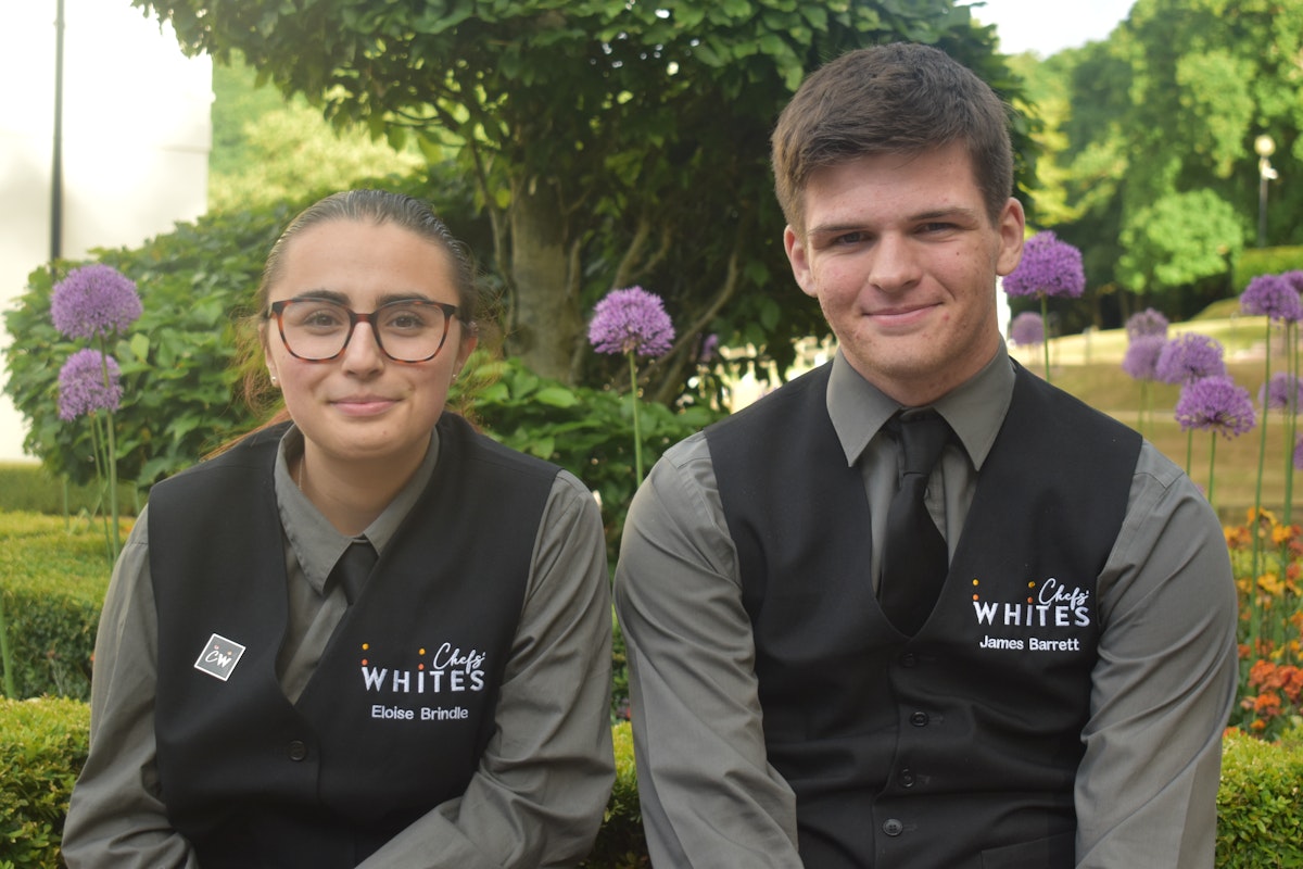 Eloise Brindle and James Barrett from Suffolk New College